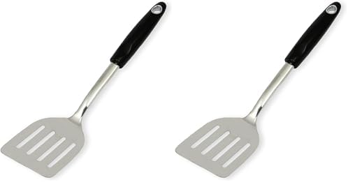Chef Craft Heavy Duty Turner/Spatula, Stainless Steel, 13.5 Inch (Pack of 2)