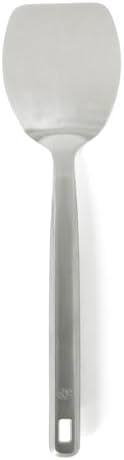 Calphalon Prime Solid Turner, 13-Inch Stainless Steel Solid Spatula, Heat Resistant for Searing and Flipping, Weighted Handle for Balanced Control