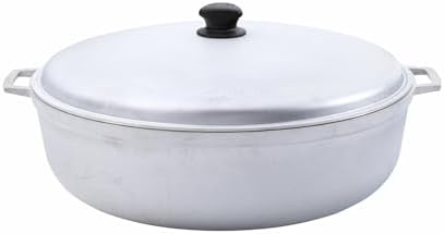 IMUSA USA 11.6Qt Jumbo Traditional Colombian Caldero, 11.6 Quart, Silver