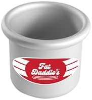 Fat Daddio's Round Cake Pan, 3 x 3 Inch, Silver
