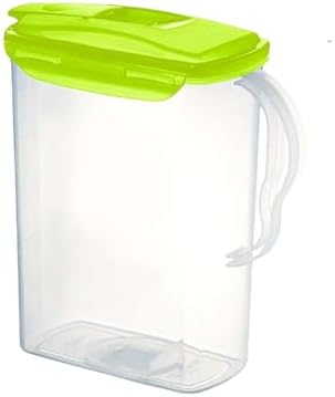 LocknLock Aqua Fridge Door Water Jug | Clear Pitcher | BPA Free Plastic Pitcher with Lid | 3 Quart Pitcher with Lid for Water, Juice, Tea & More Beverages, Green