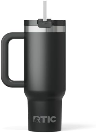 RTIC 30oz Road Trip Tumbler, Insulated, Ceramic Lined, Black