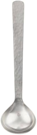 TableCraft Solaire Collection Hammered 18-0 Stainless Steel Ladle, 1.5 Oz. Capacity, 2.75"x2.75"x9", Perfect for Soup, Sauce & Gravy