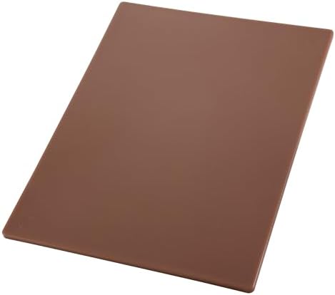 Winco 18" x 24" Brown Heavy-Duty Plastic Cutting Board (Set of 6)