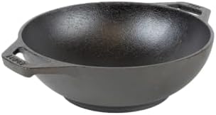 Lodge Pre-Seasoned Cast Iron Stir Fry Mini Wok, PFAS-Free, 9 Inches