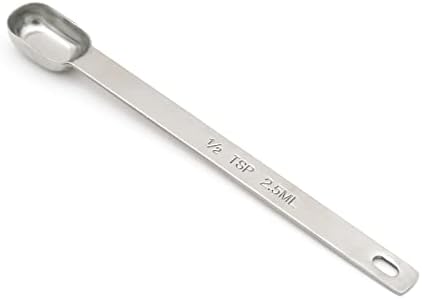 1PCS 1/2TSP(2.5ML) Measuring Spoon, Stainless Steel Long Handle Teaspoons
