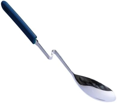 Souper Cubes Stainless Steel Spoon with Silicone Grip & Pot Hook, Blueberry