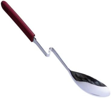 Souper Cubes Stainless Steel Spoon with Silicone Grip & Pot Hook, Cranberry