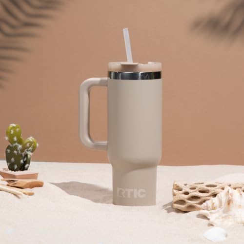 RTIC 30oz Road Trip Tumbler, Insulated, Ceramic Lined, Beach