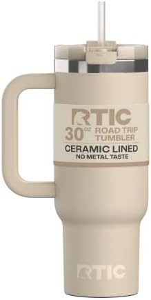 RTIC 30oz Road Trip Tumbler, Insulated, Ceramic Lined, Beach