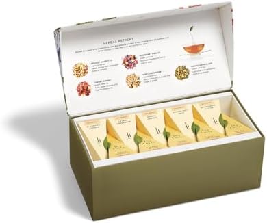 Tea Forte Tea Sampler, 20 Pyramid Infuser Bags, Premium Tea Gift Set