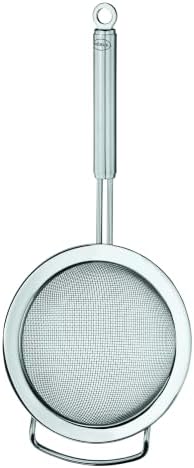 Rösle Stainless Steel Round Handle Kitchen Strainer, Coarse Mesh, 7.9-inch