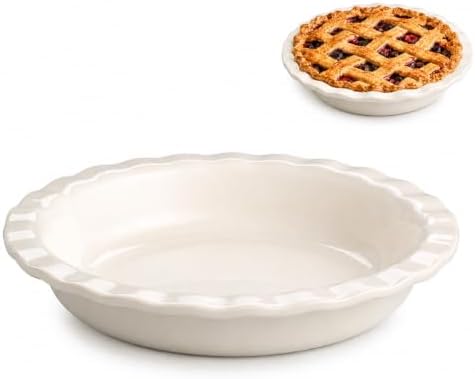 Mrs. Anderson's Baking Easy-As-Pie Fluted Pie Plate, 9.5-Inch