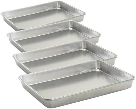 Nordic Ware High-Sided Naturals Aluminum, 4 Pack