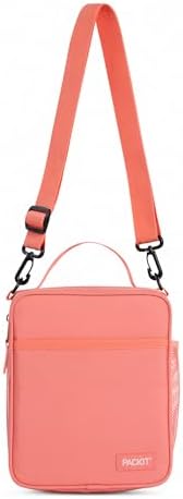 PackIt Freezable Crossbody Lunch Box, Papaya