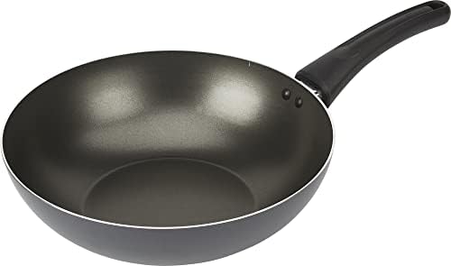 GoodCook Everyday Nonstick 11-Inch Stir Fry Pan, Deep Walled Skillet for Easy Mixing, Even-Heating Aluminum Wok, Ergonomic Handle, Charcoal Silicone Lacquer, Black Frying Pan