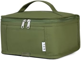 NOL Small Lunch Bag Mini Lunch Box Insulated Lunch Bag for Men/Women Leakproof Cooler Tote Bag Lightweight Nylon Waterproof Lunch Box For Work, Amy green