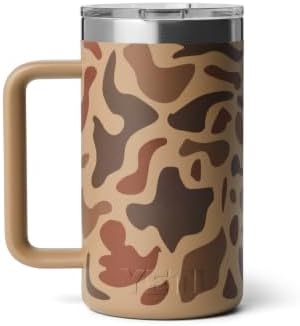 YETI Rambler 24 oz Ceramic Lined Stackable Mug, Wetlands Camo