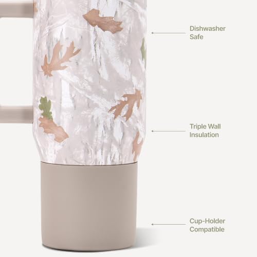 HydroJug Coffee Traveler 20oz Ceramic-Lined Mug with Handle, Camo
