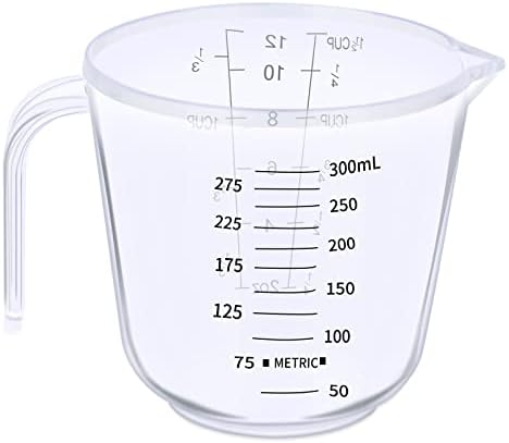 DOTINGHUX Measuring Cup, 1 ½ Cup, Clear (Pack of 3)