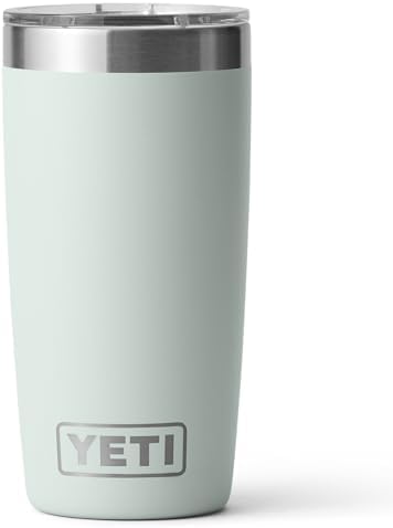 YETI Rambler 10 oz (295 ml) Tumbler with Removable Magslider Lid, Stainless Steel Vacuum Insulated Coffee Cup, Ridgeline