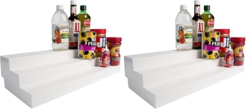 Dial Industries 3 Tier Expandable Pantry Shelf Organizer, Standard (Pack of 2)