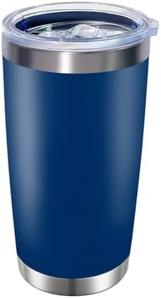 HAOLI 1 Pack 20oz Stainless Steel Tumbler with Lid/Dark-Blue