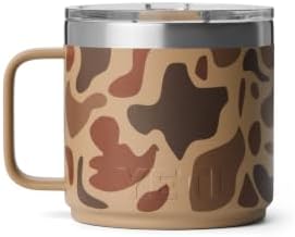 YETI Rambler 14 oz Ceramic Lined Stackable Mug, Wetlands Camo
