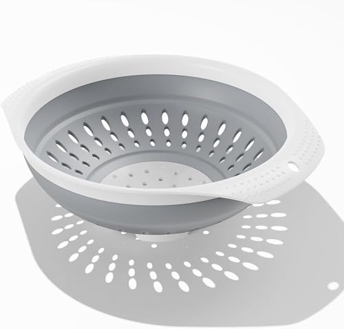 5 Quart Premium Collapsible Colander with Reinforced Handles