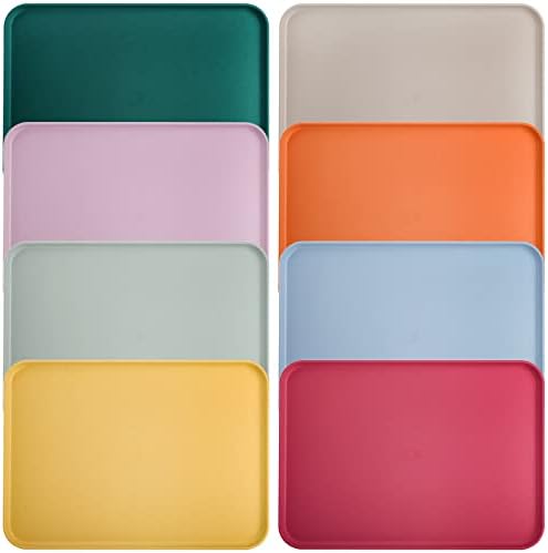 Lyellfe 8 Pack Fast Food Serving Tray, 15 by 10-Inch