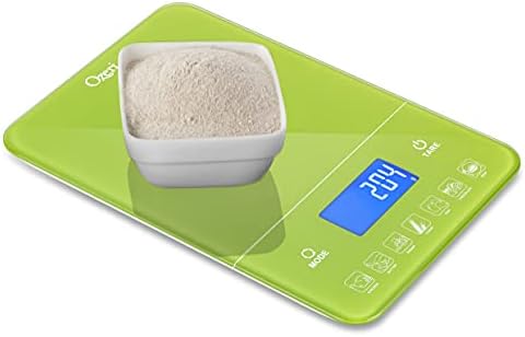 Ozeri Touch III 22 lbs (10 kg) Digital Kitchen Scale, in Tempered Glass