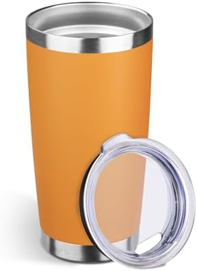 StarSpeed 20oz Stainless Steel Travel Coffee Tumbler,Orange