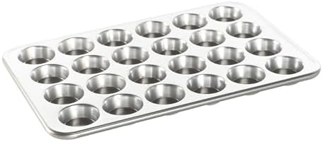 Nordic Ware Natural Aluminum Commercial Petite Muffin Pan, 24 Cup