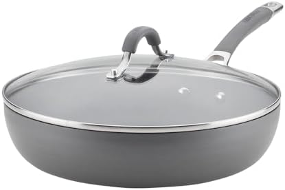 Circulon Radiance Hard Anodized Nonstick Deep Frying Pan with Lid, 12-Inch