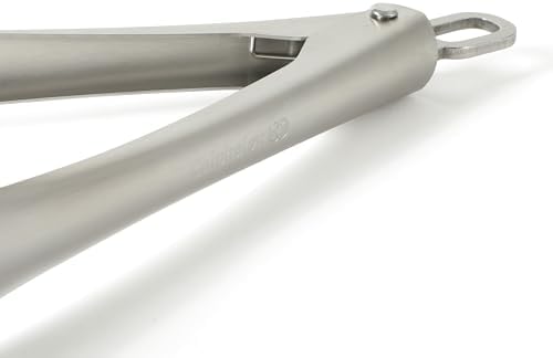 Calphalon Prime Stainless Steel Kitchen Tongs, Heavy-Gauge Heat-Resistant Locking Tongs for Grilling, Cooking & Serving, Weighted Handle for Control