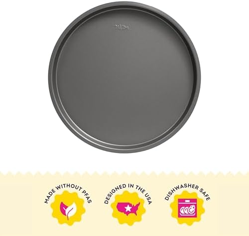 Wilton Silver Non-Stick Pizza Pan, Made Without PFAS, 12 in., (Pack of 6)