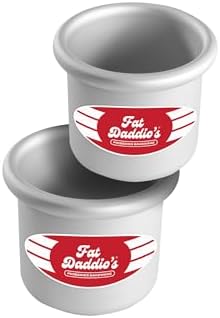 Fat Daddio's PRD-33SET Anodized Aluminum Round Cake Pans, 3 x 3 inch, Set of 2