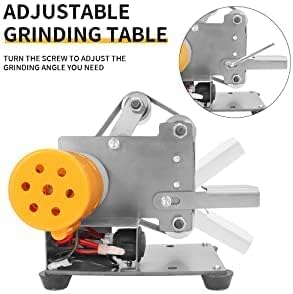 3-in-1 Mini Belt Sander Bench Grinder 7-Speed for Knife Making