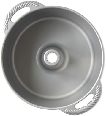 Nordic Ware Classic Cast Pound Cake, Nonstick 10 Inch One Piece Pan - Great for Angel Food, Coffee Cake, 18 Cup - Graphite