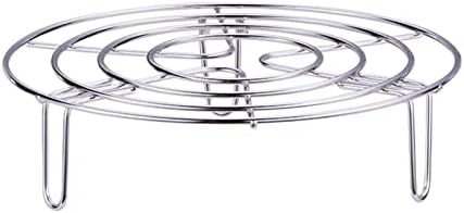 Steam Rack, Heavy Duty Steaming Rack Stand, Stainless Steel Round Steamer Cooling Rack Trivet, Pot Steamer Insert Food Stand, Steaming Cookware Accessories(SIZE:19.5cm/7.68in)
