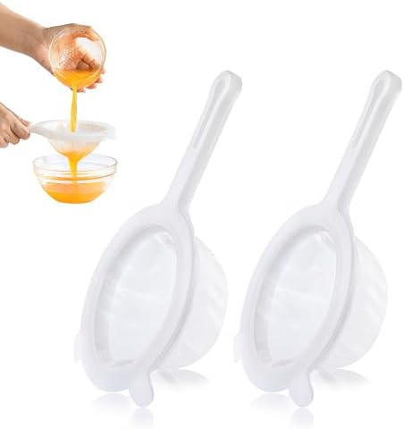 Fine Mesh Strainer, Plastic Strainer for Juice, Coffee, Honey, Nut Milk