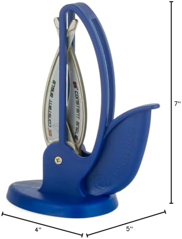 Warthog V-Sharp Curve Knife Sharpener, 325 Grit Diamond Hones, Blue