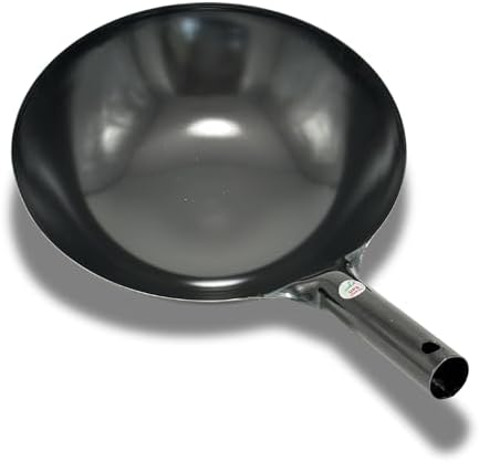 Kanda Iron Beijing Wok - Lightweight and Durable - Perfect for Authentic Japanese Cooking - 15.3 inch 39cm