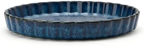 Ceramic Pie Pan for Baking[10 inch],NonStick Ceramic Quiche Baking Dish
