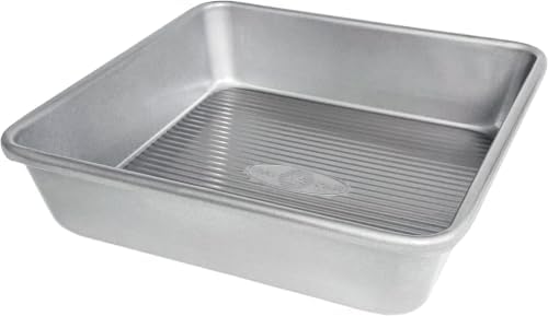 USA Pan Bakeware Seamless Nonstick Square Baking Pan, 8 x 8 x 2 (Pack of 6)