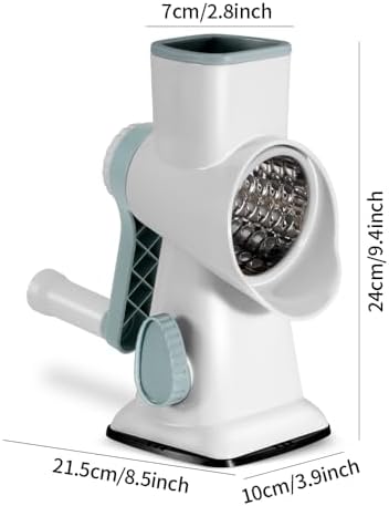 Cheese Grater Hand Crank Rotary Vegetables Shredder with Handle