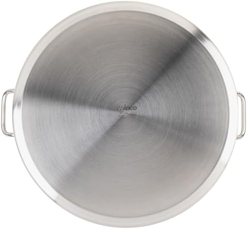 Winco 60 qt Stainless Steel Stock Pot with Cover