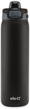 Ello Pop & Fill Insulated Stainless Steel Water Bottle with Quick Fill Lid, Leakproof Locking, Sip or Chug Spout, BPA-Free, Double Wall Vacuum Insulated for Sports, Travel & School- 22oz / 32oz / 40oz