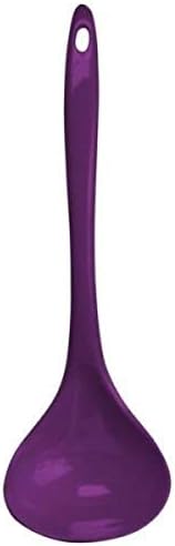 Reston Lloyd Melamine Soup Ladle Kitchen Utensil, Premium Quality Utensil with Heat Resistant Ergonomic Handle, Durable BPA-Free Plastic, 10.5 inch long, One Piece, Plum