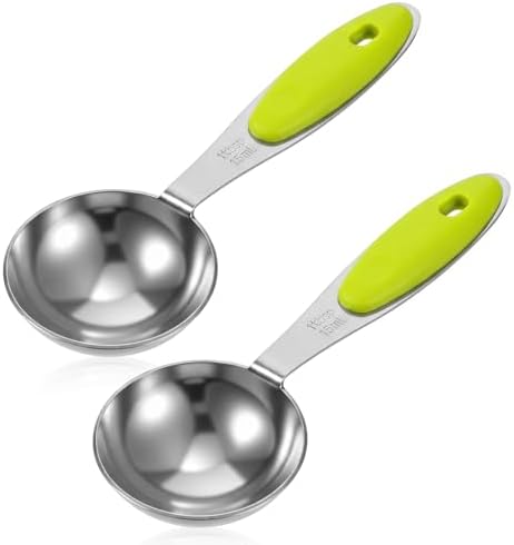 2 Pcs 1 Tbsp (3tsp, 15ml, 1/2oz) Single Measuring Spoon, Stainless Steel Measuring Scoop with Long Handle for Coffee Pet Food Grains Protein Spices Dry Goods